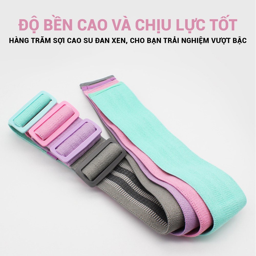 Mô tả Dây kháng lực vải miniband tập mông Aolikes 3604 - 6