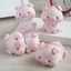 Mô hình heo lucky trái đào đeo nơ may mắn - size lớn