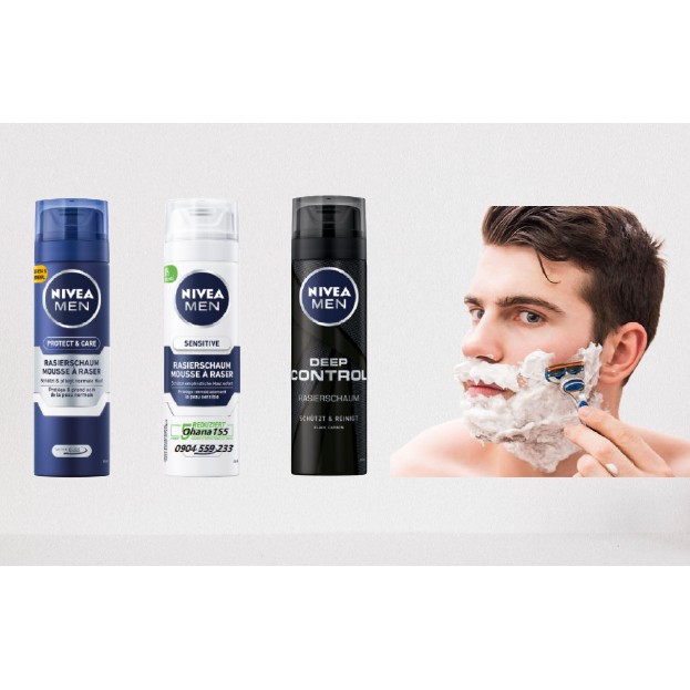 Kem và Bọt cạo râu Nivea Men 200ML - Nội địa Đức | Shopee Việt Nam