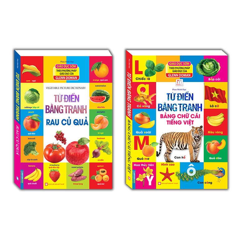 Ảnh Sách - Combo 2c Từ điển bằng tranh Rau củ quả + Bảng chữ cái tiếng việt ( bìa cứng )(kèm quà tặng) 2