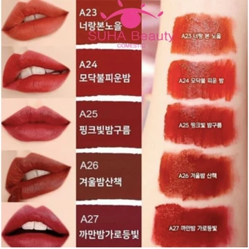 [Nhung9] [SIÊU HOT - RẺ VÔ ĐỊCH] Son Black Rouge Ver5 Son kem lì Air Fit Velvet Ver5