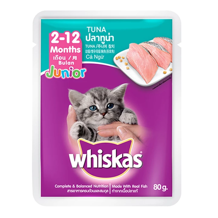 Cat Wet Food Whiskas – 80 g – 6