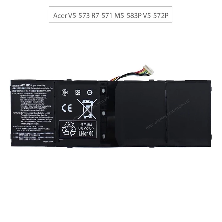 Pin Laptop Acer V5-573 V5-473 R7-571 R7-572 M5-583P V5-572P MÃ PIN AP13B8K VÀ AP13B3K - Pin lắp trong - Hàng Zin