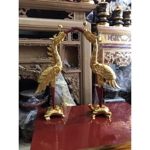 Hạc thờ 81/61[Hàng chính hãng].[đủ kích thước ]gỗ mít, Sơn son thếp vàng