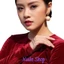 Áo dài nhung truyền thống cách tân đỏ đô may sẵn