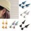 OXXGGKAO Bông tai tròn bằng thép không gỉ Barbell Bông tai kim loại Bông tai Tragus