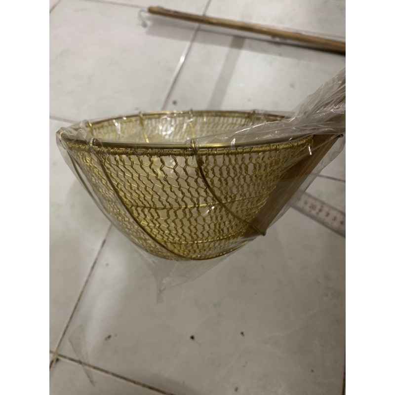 VỢT HỦ TIẾU CÁN TRE LƯỚI ĐỒNG DÀY 2LỚP SIZE 12cm , 15cm