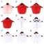 GAVESTO Dây Buộc Giả Vintage Cotton Có Thể Tháo Rời Quần Áo Phụ Kiện