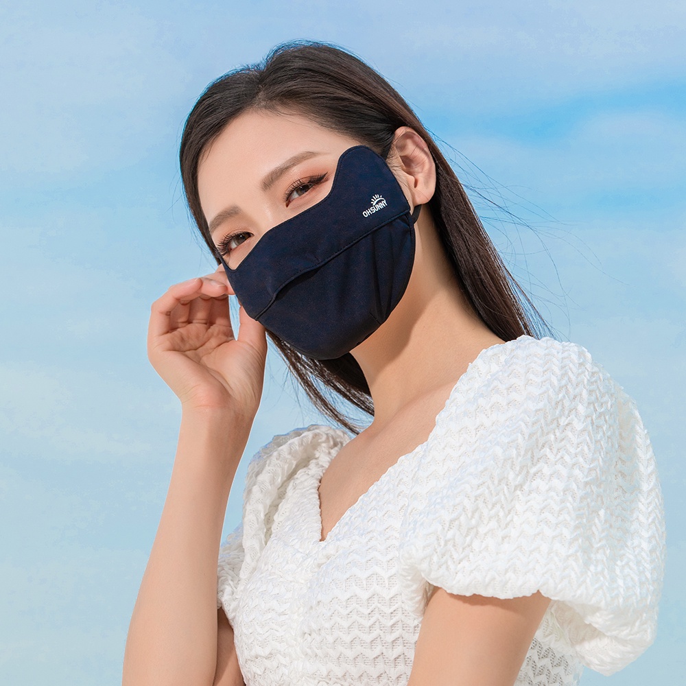 Ohsunny Khẩu trang vải thoáng mát bảo vệ khuôn mặt chống nắng thoải mái cao cấp