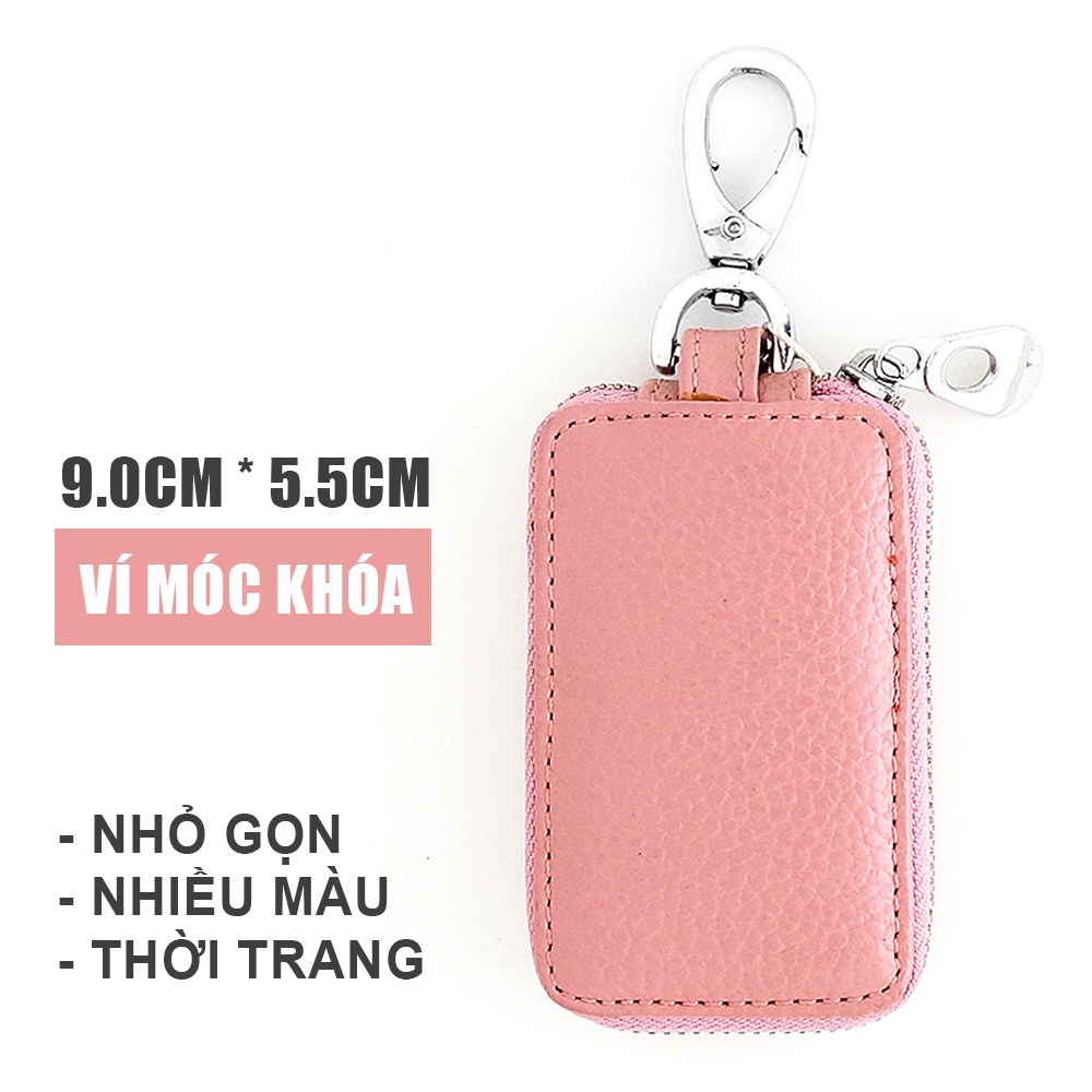 [MUA 1 TẶNG 1] Ví Móc Khóa GOAT W9078 Khóa kéo - 8x5,5cm - 7 màu