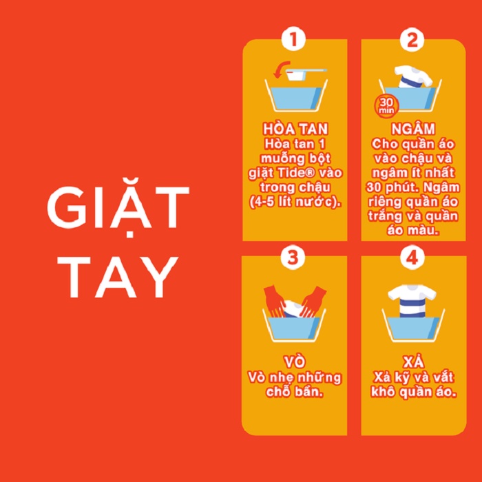 Mô tả Bột giặt TIDE Hương Downy Quần Áo Trắng Sáng Túi 3.6KG/3.8KG - 4