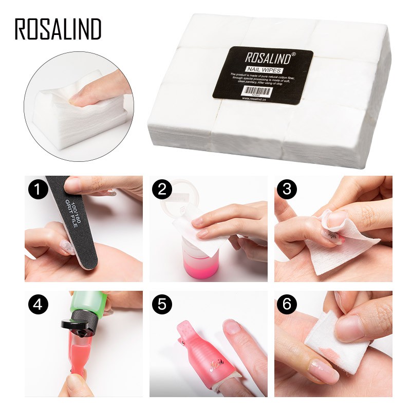 Ảnh Bộ 900 miếng tẩy sơn móng tay Rosalind 2
