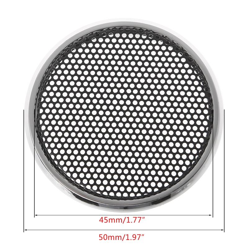 Bộ 2 Khung Lưới Thép Hình Tròn 2inch Bảo Vệ Loa Xe Hơi