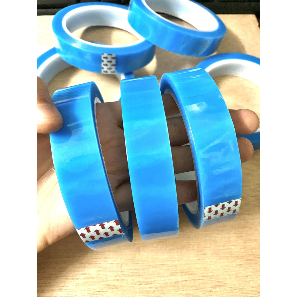 Băng keo xanh dán tủ lạnh và máy lạnh cố định tủ lạnh chuyên dụng 2 phân - 5 phân