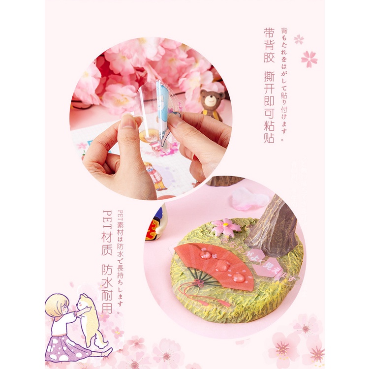 Sticker cute dán sổ dán mũ bảo hiểm điện thoại laptop ly cốc đồ dùng cá nhân set 30 miếng dán HD23-K53