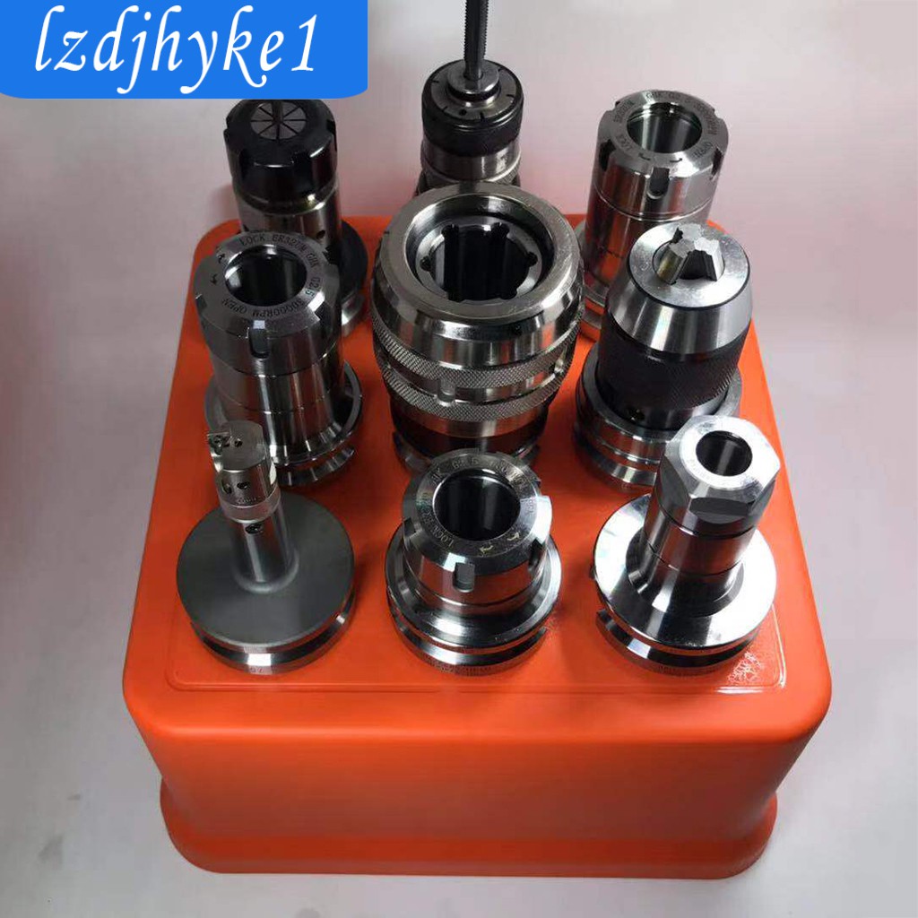 [Lzdjhyke1] Hộp đựng dụng cụ BT30 PP 4 / 9 / 16 Lỗ cho các bộ phận CNC