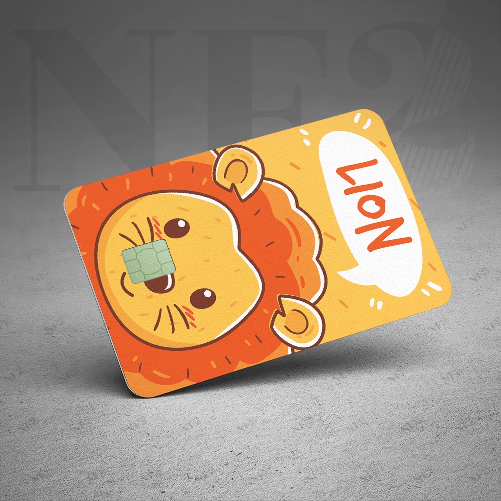 Miếng Dán Trang Trí ANIMAL DỄ THƯƠNG- Sticker Thẻ ATM (Thẻ Chung Cư, Thẻ Xe, Debit, Credit) NF2