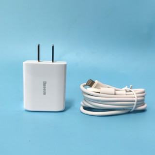 Bộ sạc Baseus CCDX-A02 cổng LaiNing max 2A, dây dài 1m, truyền dữ liệu (Trắng)