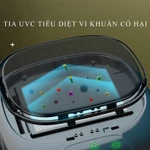 Máy lọc không khí khử mùi ô tô chống say xe, màng lọc HEPA công nghệ ion âm loại bỏ mùi pin năng lượng mặt trời BH 2 năm — ảnh 6