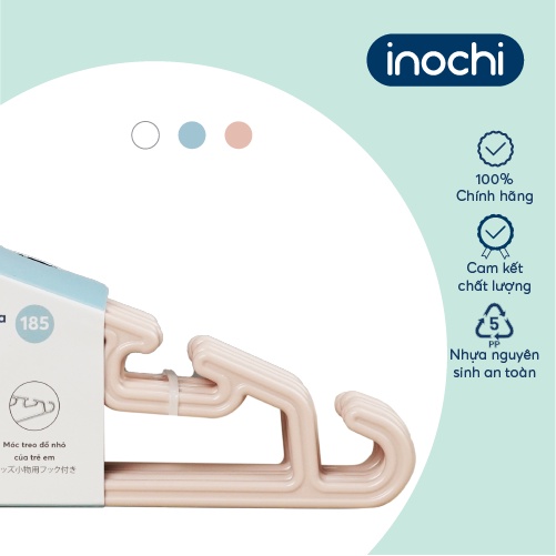 Móc áo mỏng trẻ em Inochi cao cấp, dày dặn, chịu lực tốt