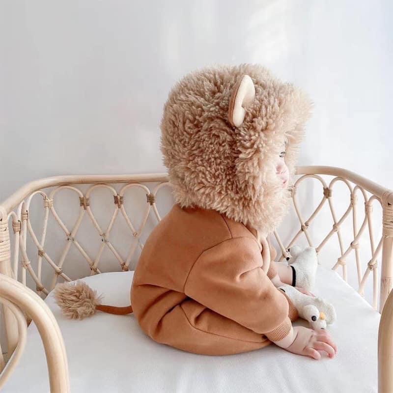 [NGÔ KHOAI MỲ] Áo liền quần/body sleep thú đáng yêu có mũ cho bé
