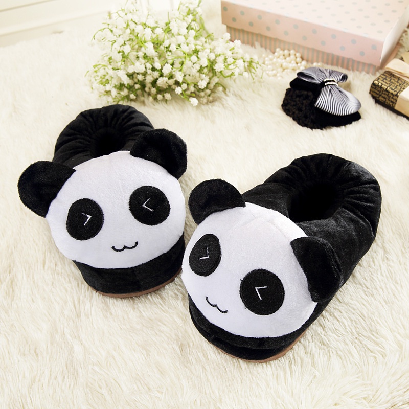 SY3 Pikachu Minions Kumamon Mùa Đông Trong Nhà Nhà Hoạt Hình Bông Dép Nữ Sinh Ký Túc Xá Dễ Thương Giày Ấm Áp YS3