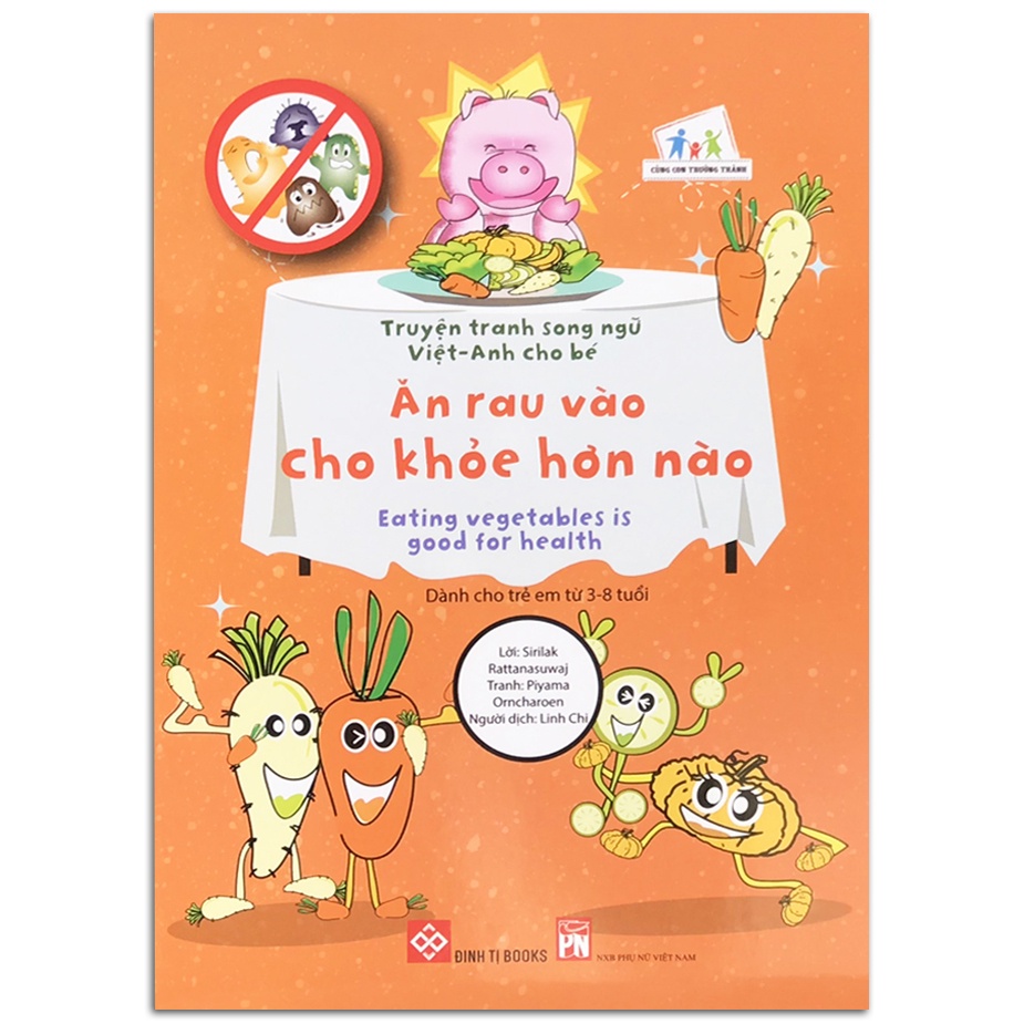 Sách - Truyện Tranh Song Ngữ Việt - Anh Cho Bé (Bộ 12 quyển)