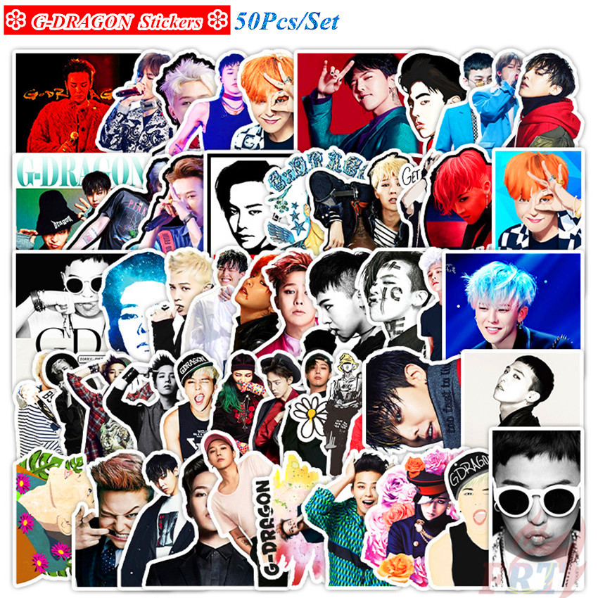 G-DRAGON - KPOP BIGBANG HipHop Singer Stickers 50Pcs/Set GD Kwon Ji ...