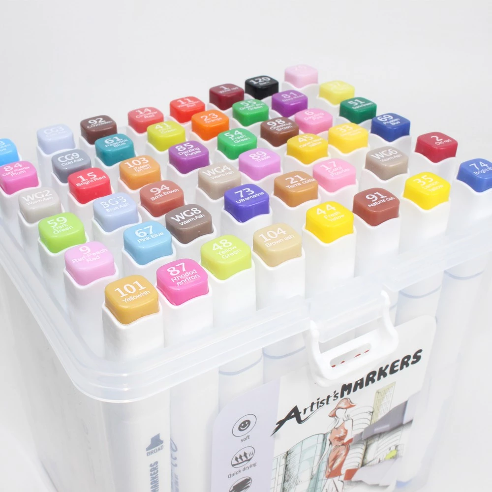 [Xả kho] Bút lông màu Marker 2 đầu cao cấp Stacom12, 24, 36, 48 màu