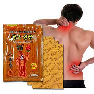 Cao dán hồng sâm GOLD INSAM gói 25 miếng