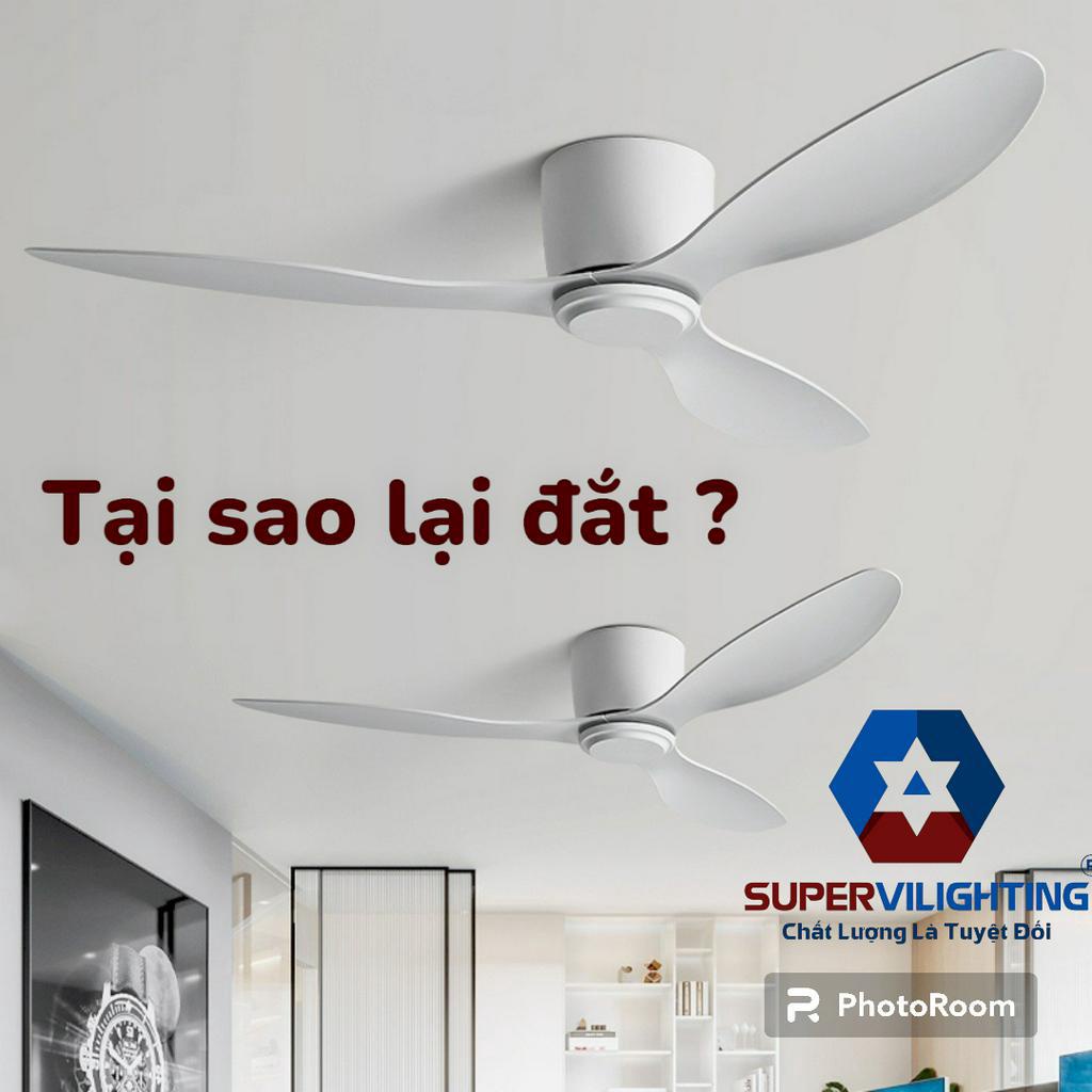 Ảnh Quạt trần đèn led trang trí nhà cửa chung cư có đèn SuperVilighting 1