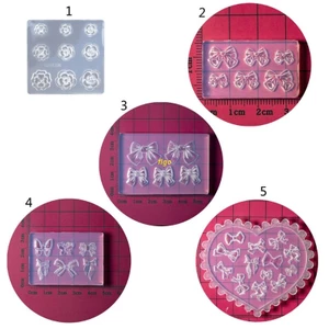 Khuôn Silicone Dùng Làm Hình Nơ 3d Trang Trí Móng Tay Diy