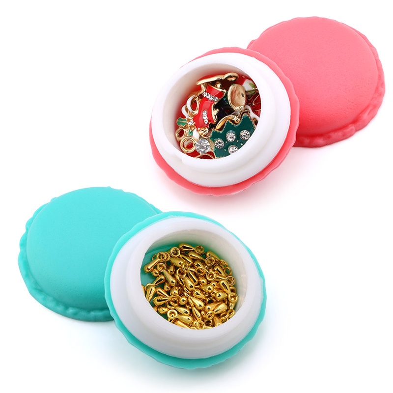 Hộp đựng trang sức mini kiểu bánh macaron màu sắc xinh xắn