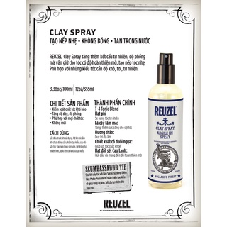 Xịt tạo phồng Reuzel Clay Spray - Hàng Chính Hãng