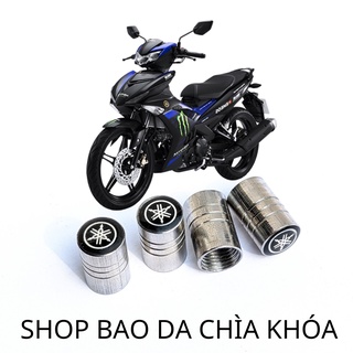 Nắp van xe máy yamaha inox logo