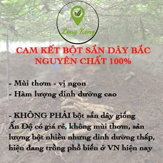 Bột sắn dây ta, sắn dây Bắc nguyên chất 1KG - Không phải sắn dây lai