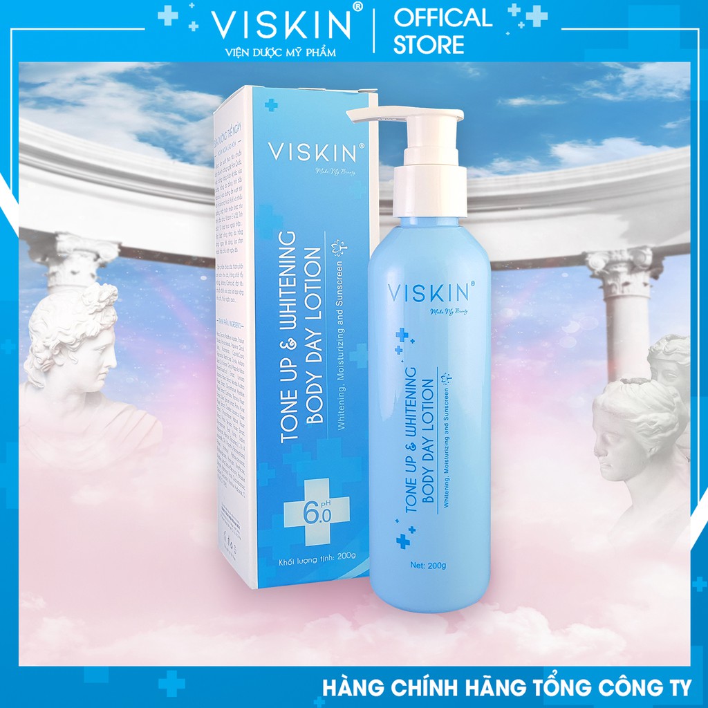 Ảnh Sữa dưỡng thể nâng tông da ban ngày VISKIN - 200g [CHÍNH HÃNG] 2