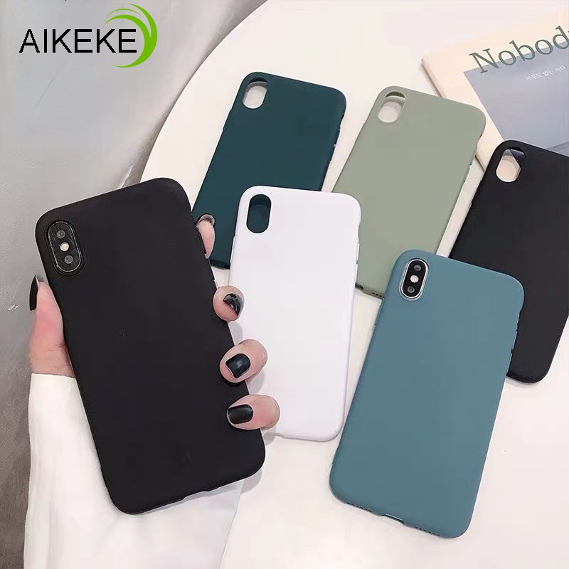 Ốp Điện Thoại TPU Silicone Dẻo Siêu Mỏng Màu Trơn Cho Xiaomi Mi 8 Pro SE Lite CC9E