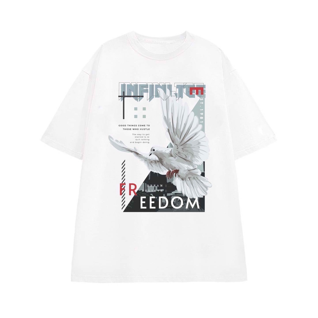 Áo thun INFINITEE Fni0039, Thun 100% Cotton - form rộng Unisex.