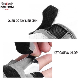 Găng Tay Đi Xe Đạp,Xe Máy,Đi Phượt Tập Gym Thể Thao Hở Ngón DNS 0101 Chống Trơn Đại Nam Sport