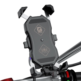 Kewig M11 ( sạc Bluetooth + USB)-Kẹp điện thoại sạc không dây-  oto, xe máy, xe đạp dành cho điện thoại Iphone, Samsung,