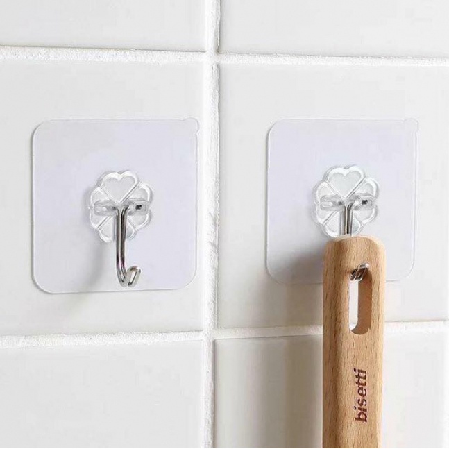 Set 10 móc dán tường treo đồ tiện dụng siêu dính, chịu lực tốt
