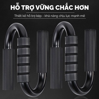 BỘ 2 CÁI Dụng Cụ Hít Đất, Chống Đẩy Chữ S Tại Nhà, Văn Phòng (hàng loại 1)