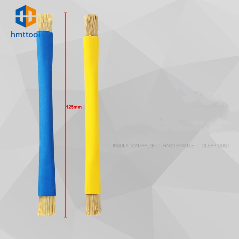 Chống Tĩnh Điện Xanh / Vàng Bàn Chải Hai Đầu Cách Nhiệt Sạch Bụi Dụng Cụ Sửa Chữa Cho Điện Thoại Di Động Máy Tính Bảng Bo Mạch Chủ BGA Dụng Cụ Sửa Chữa