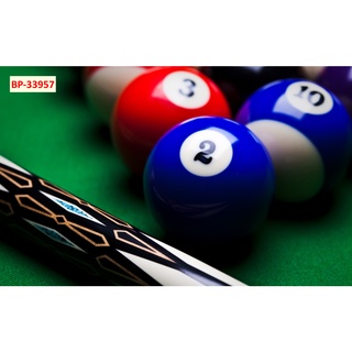 Tranh vải lụa dán tường Club bida, Billiards, Bi-a Mẫu Hot Hit