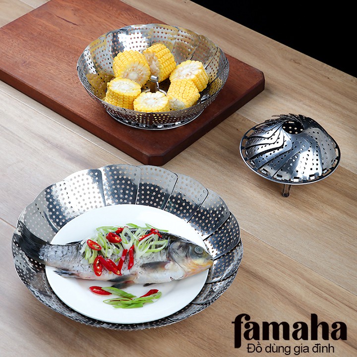 Vỉ hấp inox 304 đa năng dùng được cho nồi cơm điện, lò vi sóng FAMAHA ...