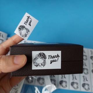 Set 90 Tem dán Thank you cảm ơn khách hàng kích thước 35x22mm, mẫu ngẫu nhiên