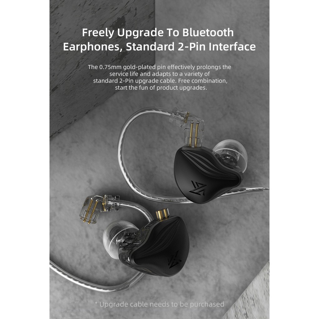 Tai nghe nhét tai KZ ZEX hỗ trợ âm thanh HIFI chống ồn tiện dụng