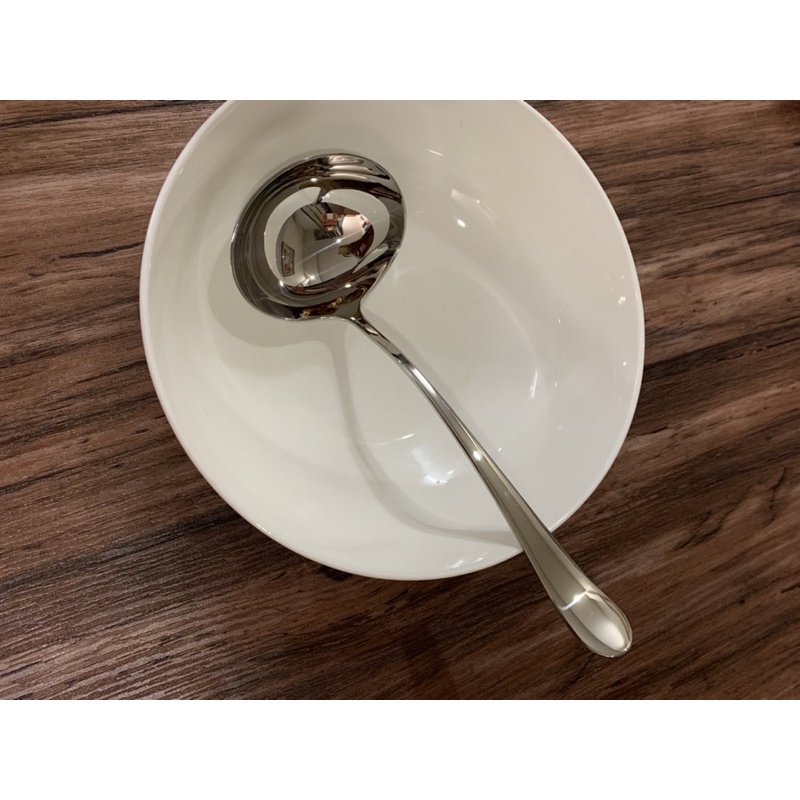 Muôi múc canh inox cao cấp hàng xuất Mỹ 24cm inox 18/10 304 sáng bóng ơi