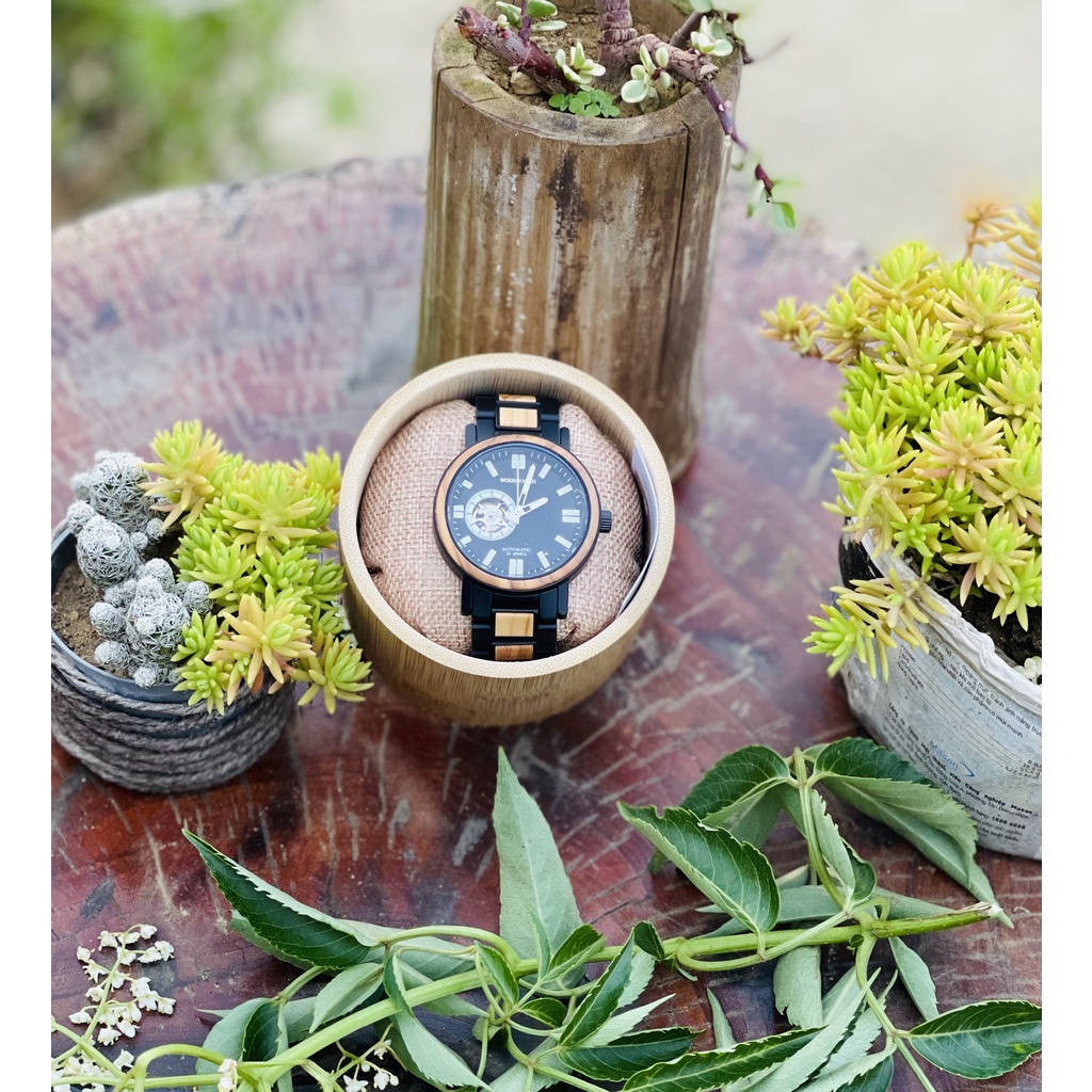 Đồng hồ đeo tay nam vỏ gỗ WoodWatch GT45